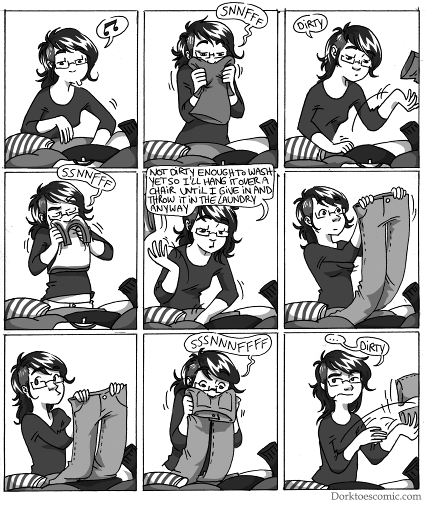 How I Sort Laundry | DorkToes Comic